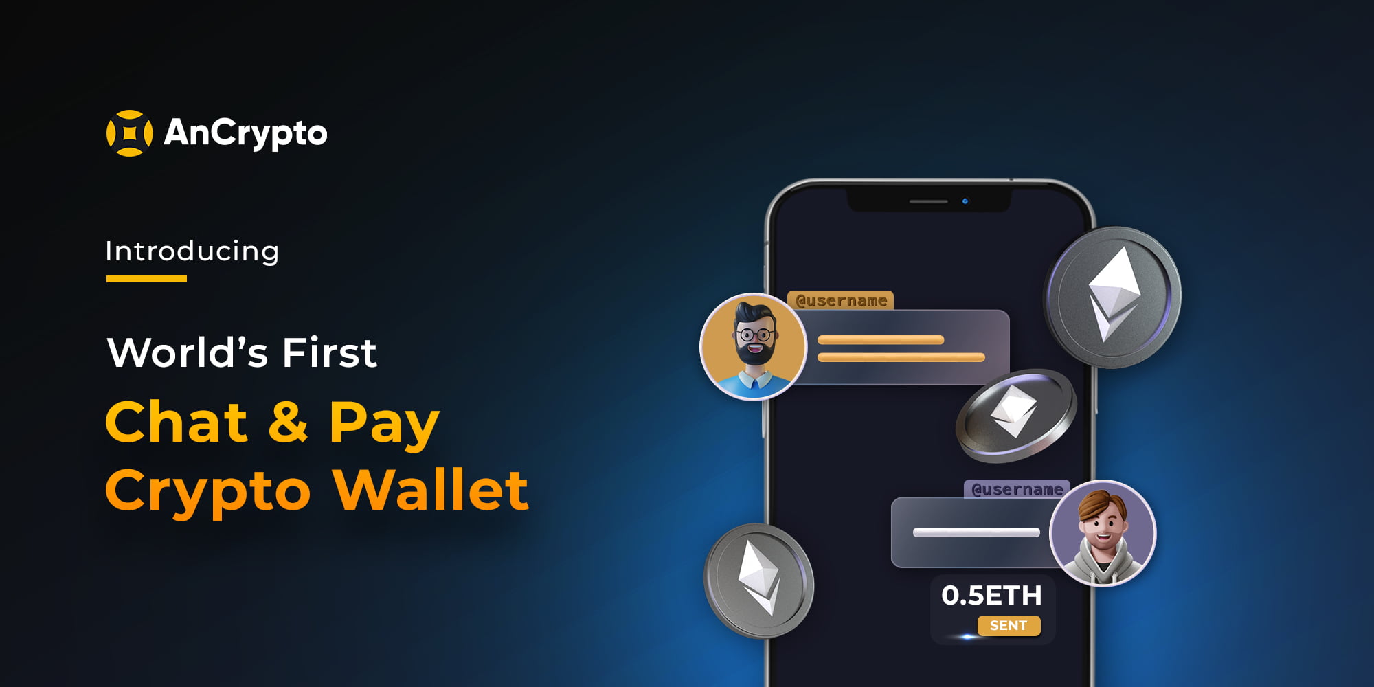 AnCrypto: World’s First Chat & Pay Crypto Wallet