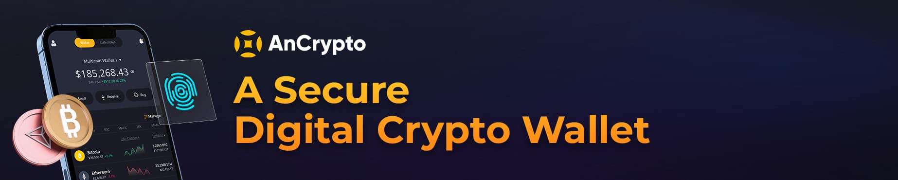 AnCrypto - a secure digital crypto wallet